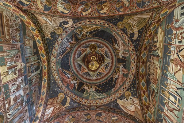 Ceiling vault with frescoes