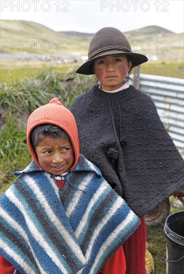 Boy and girl in traditional costume