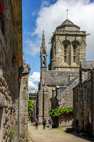 Saint Ronan church at Locronan labelled Les Plus Beaux Villages de France