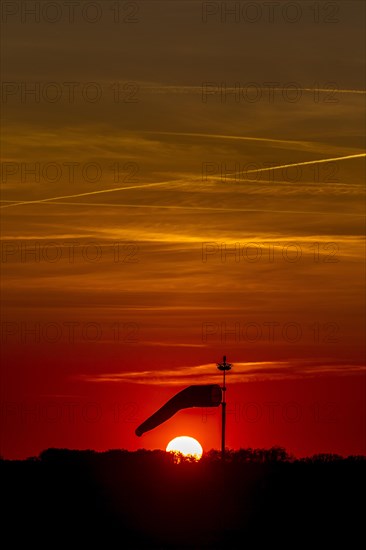 Windsock in the sunset at Muritz Airpark