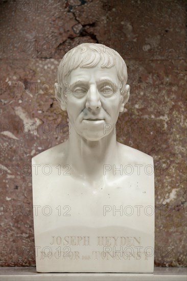 Marble bust of Joseph Haydn in the Walhalla memorial