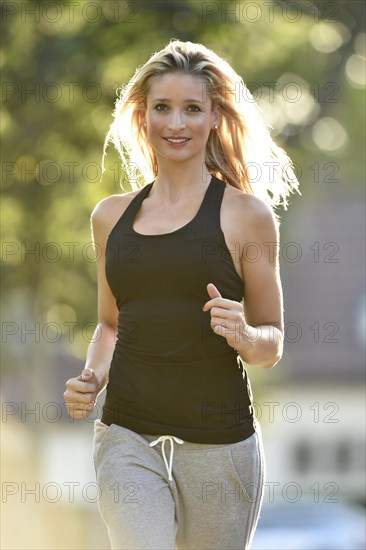 Young woman jogging