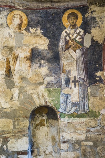 Byzantine fresco in the Basilica of St. Nicholas