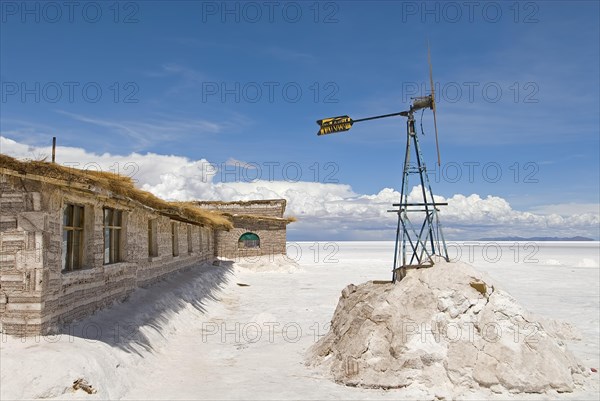 House made of salt blocks