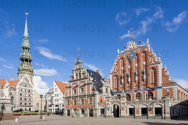 House of the Blackheads with St. Peter's Church in Town Hall Square