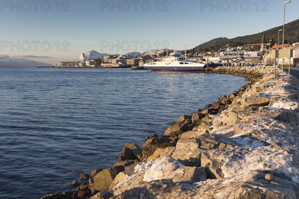 Car ferry in the harbour