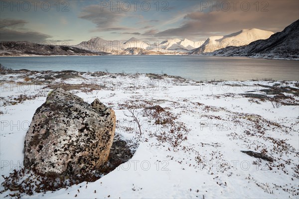 Sunset on the Nordfjord in Sommeroy