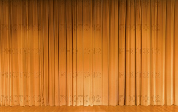 A curtain in yellow
