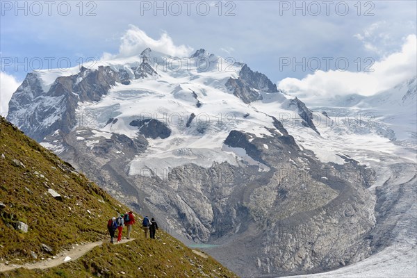 Gorner Glacier in the Monte Rosa area