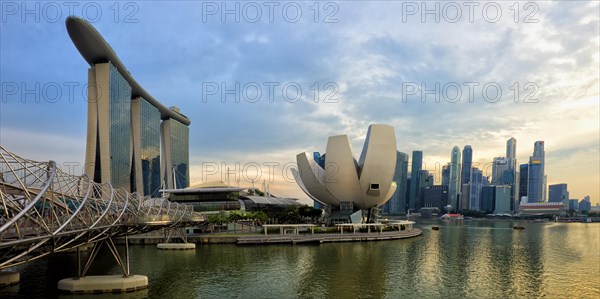 Marina Bay at sunset