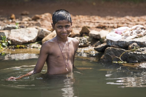 Boy in the water