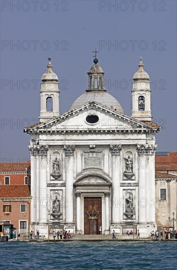 Zattere landing with the Santa Maria del Rosario Church or Gesuati Church