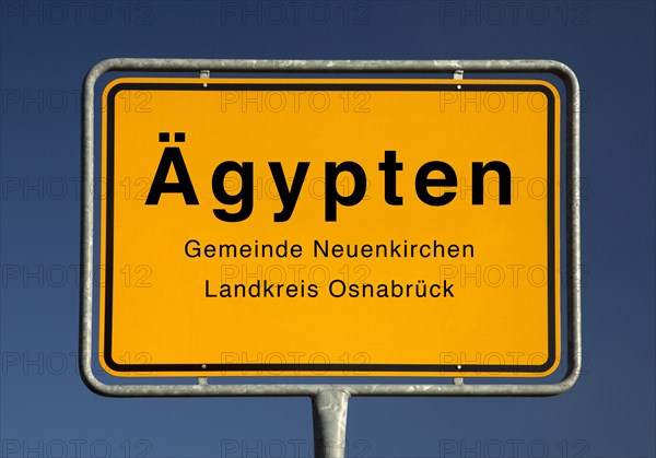 City Limits sign of Aegypten