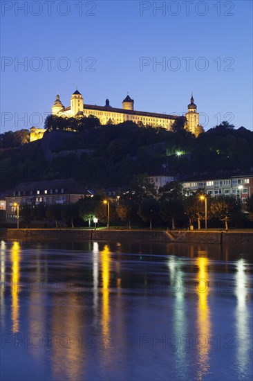 View across the Main river to Marienberg Fortress