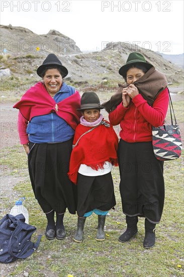 Women and girl in traditional costume