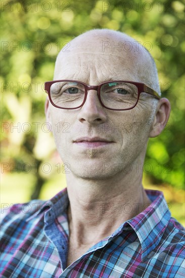 Man wearing glasses