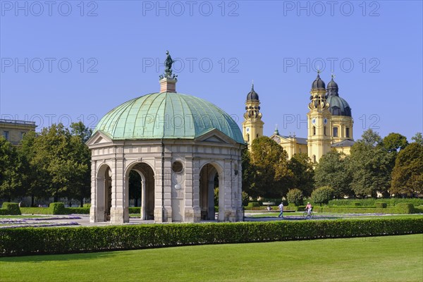 Diana Temple in Hofgarten and Theatine Church