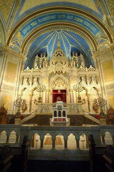 Interior of the Eclectic-style Szeged Synagogue