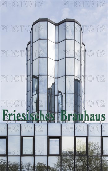 Mirrored glass towers