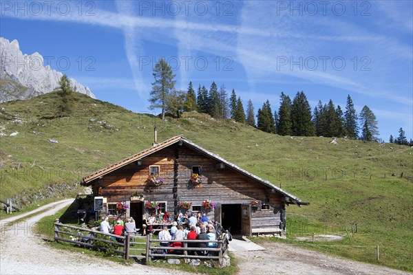 Mountain hut with Hochkonig