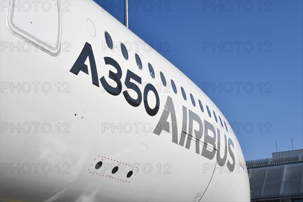 Airbus A 350 900 XWB fuselage with lettering
