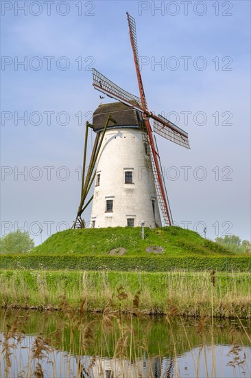 Windmill along canal