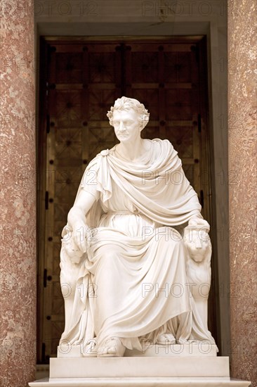 Statue of King Ludwig I of Bavaria in the Walhalla memorial