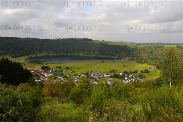 Meerfelder Maar crater with Maarsee lake