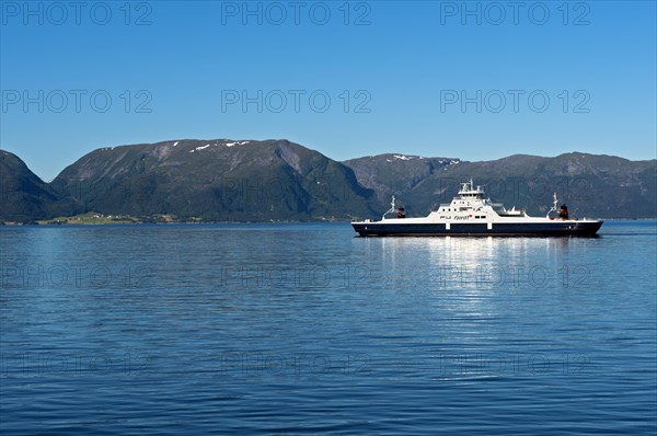 Gloppen ferry crossing the Sognefjord between Lavik and Oppedal