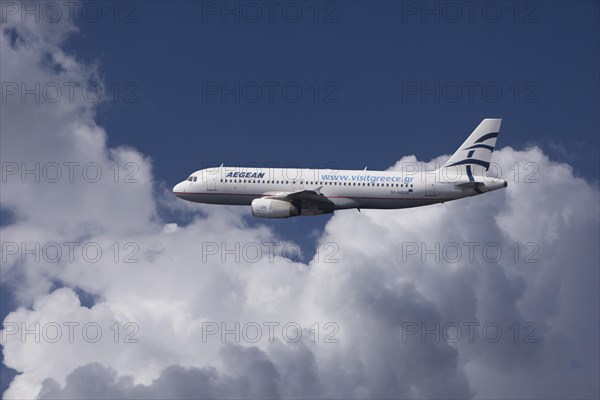 SX-DGD Aegean Airlines Airbus A320-232 in flight