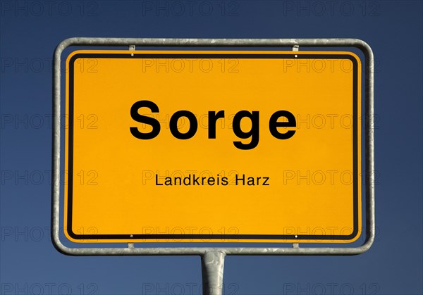 City Limits sign of Sorge