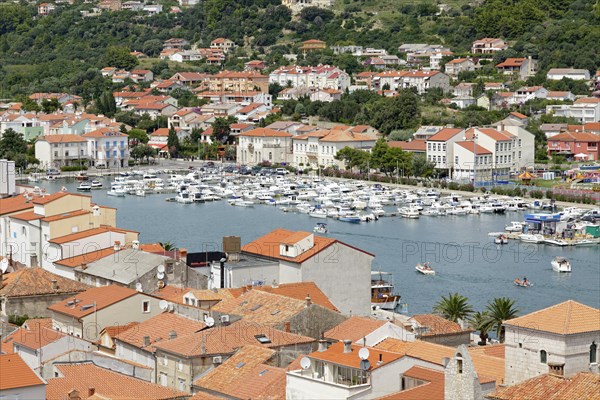 View from the tower of St Mary's Cathedral of the marina