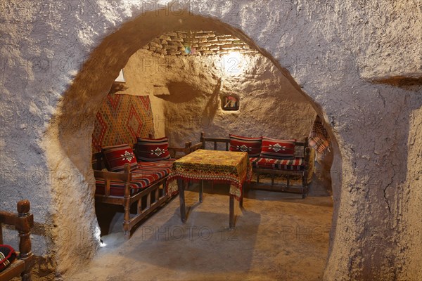 Interior of a Trullo-mud house