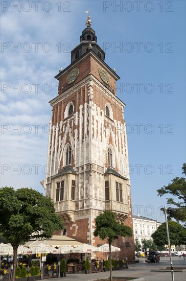 Ratusz Town Hall Tower on Rynek Glowny or Main Market Square