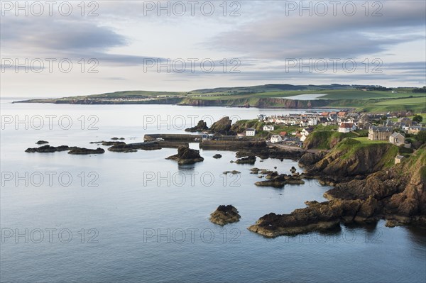 Fishing village of St Abbs on the east coast