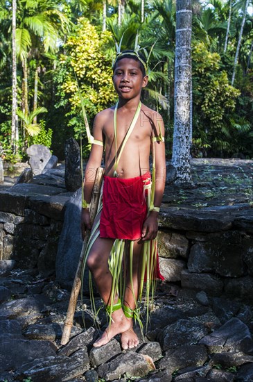 Traditionally dressed boy