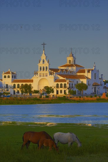 El Rocio Ermita del Rocio hermitage in morning light