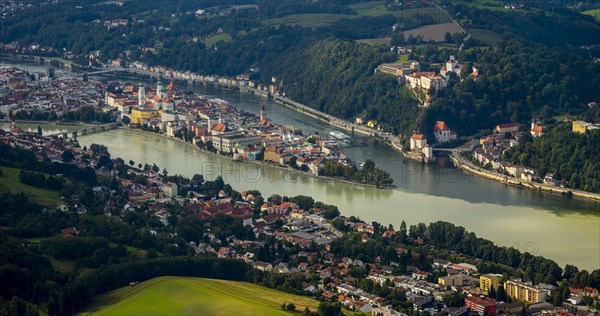 Confluence of three rivers Danube