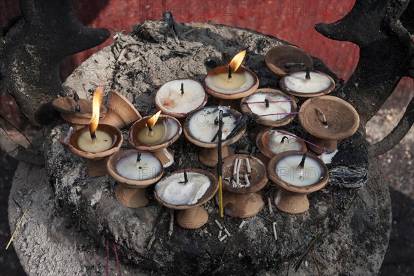 Butter lamps at Manakamana Temple