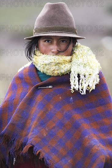 Girl with traditional felt hat