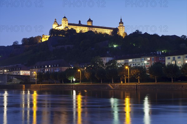 View across the Main river to the Marienberg Fortress