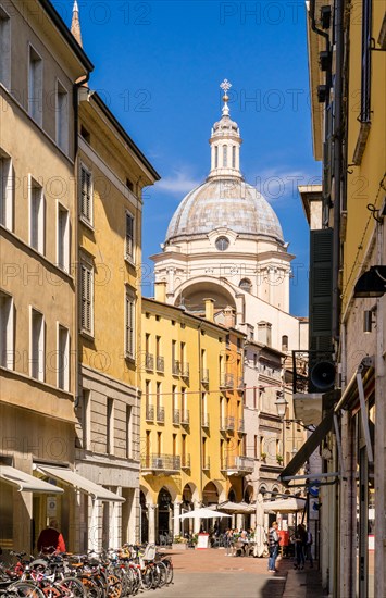 Lane with Basilica Sant'Andrea