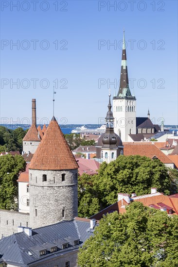 View from Toompea Hill on the Lower Town