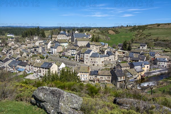The village of Serverette in the Truyere valley