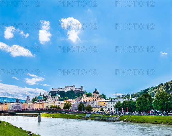 Overlooking the historic centre and the fortress Hohensalzburg
