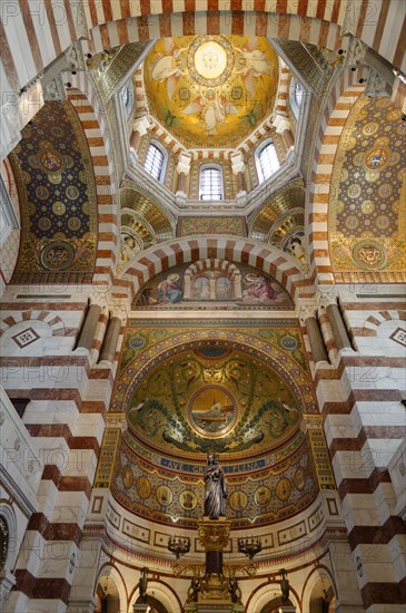 Notre-Dame de la Garde with mosaics, Marseille