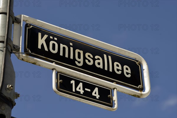 Street sign Konigsallee