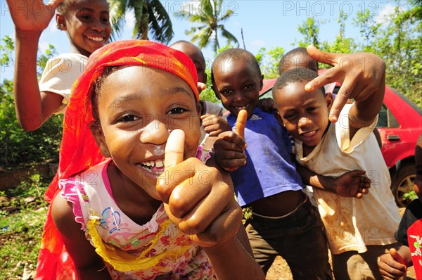 Happy children posing