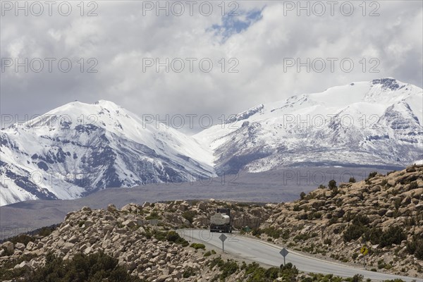 Road to Bolivia at Lake Chungara