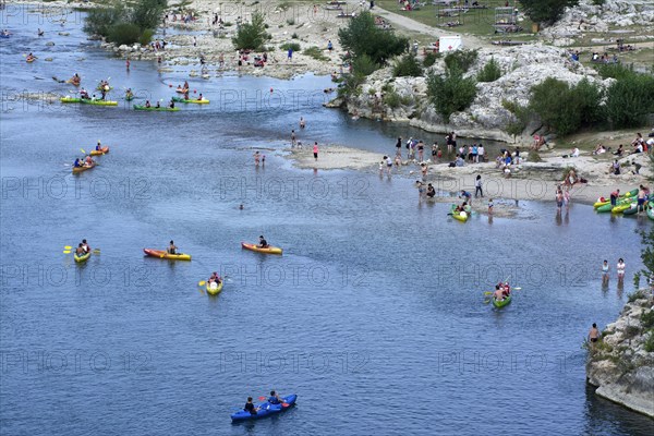 Canoeing on the Gard River